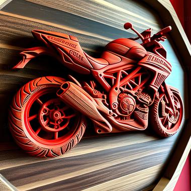 3D модель Ducati Hypermotard 939 (STL)